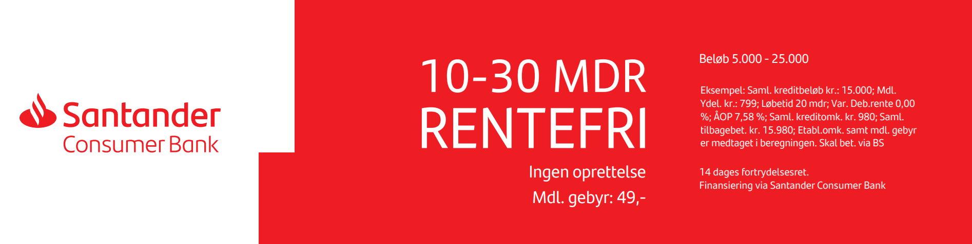 santander banner rentefri