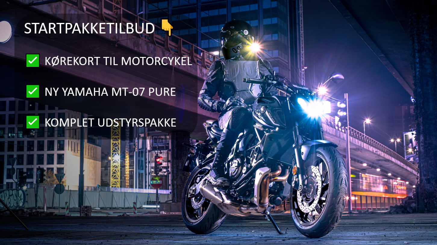 yamaha mt-07 pure startpakke